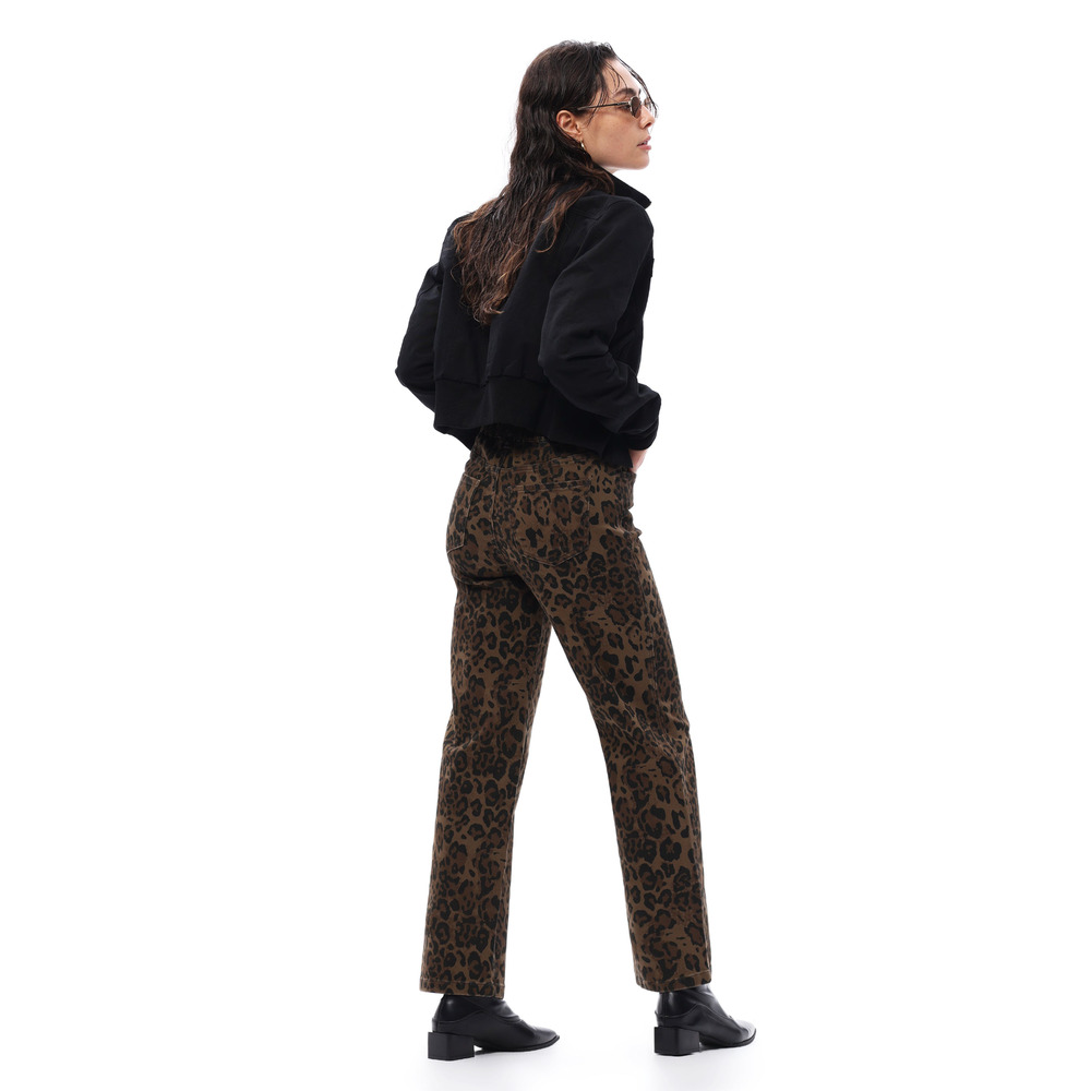 High Rise Relaxed Straight Pants - Picture 3 of 4